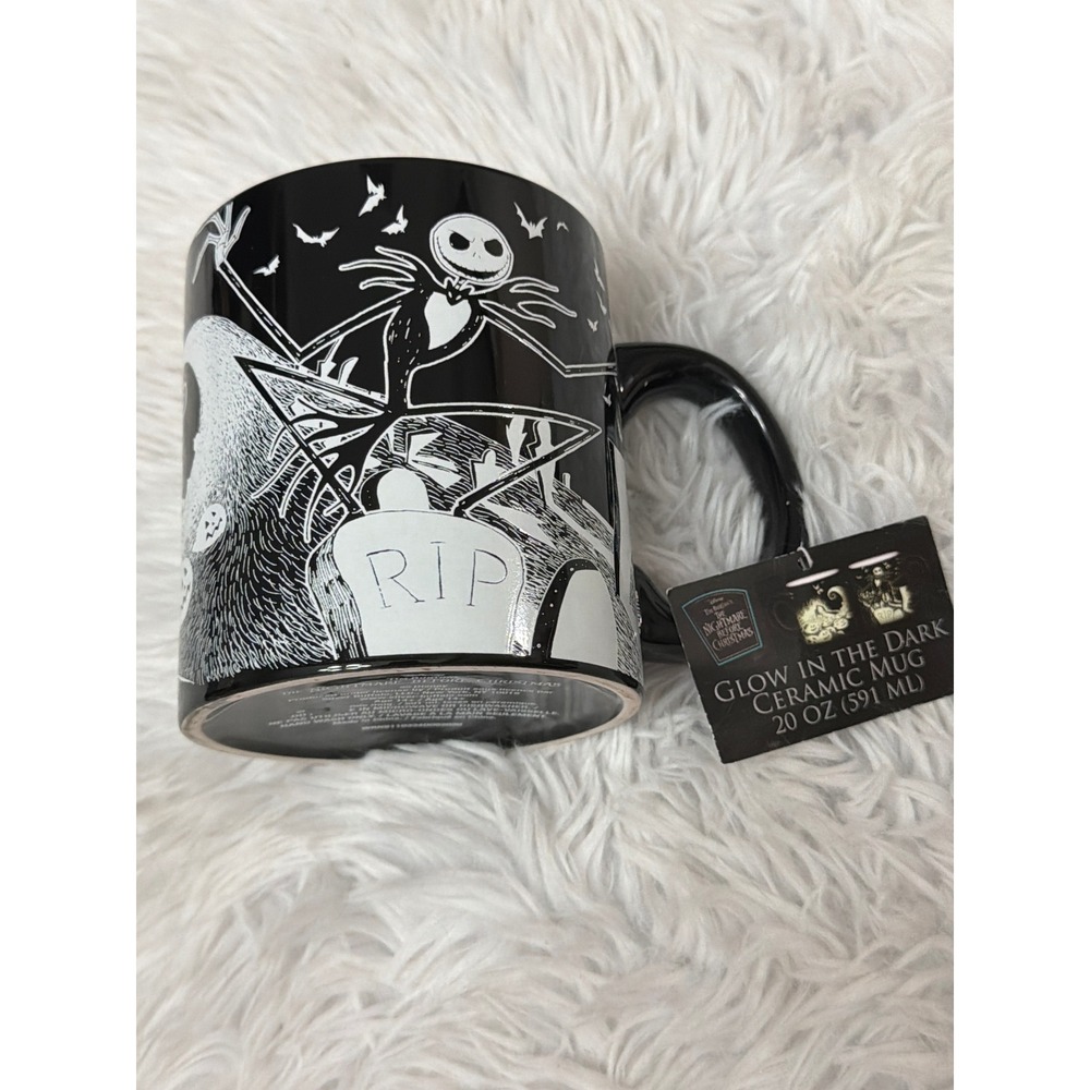 The Nightmare Before Christmas Mug Glow in the Dark Jack Skellington NWT